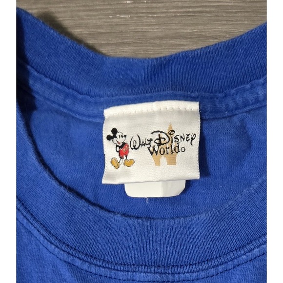 Vintage Y2K 2003 Disney Mens XL Spell Out Walt Disney World Park T-Shirt Blue - Picture 4 of 8